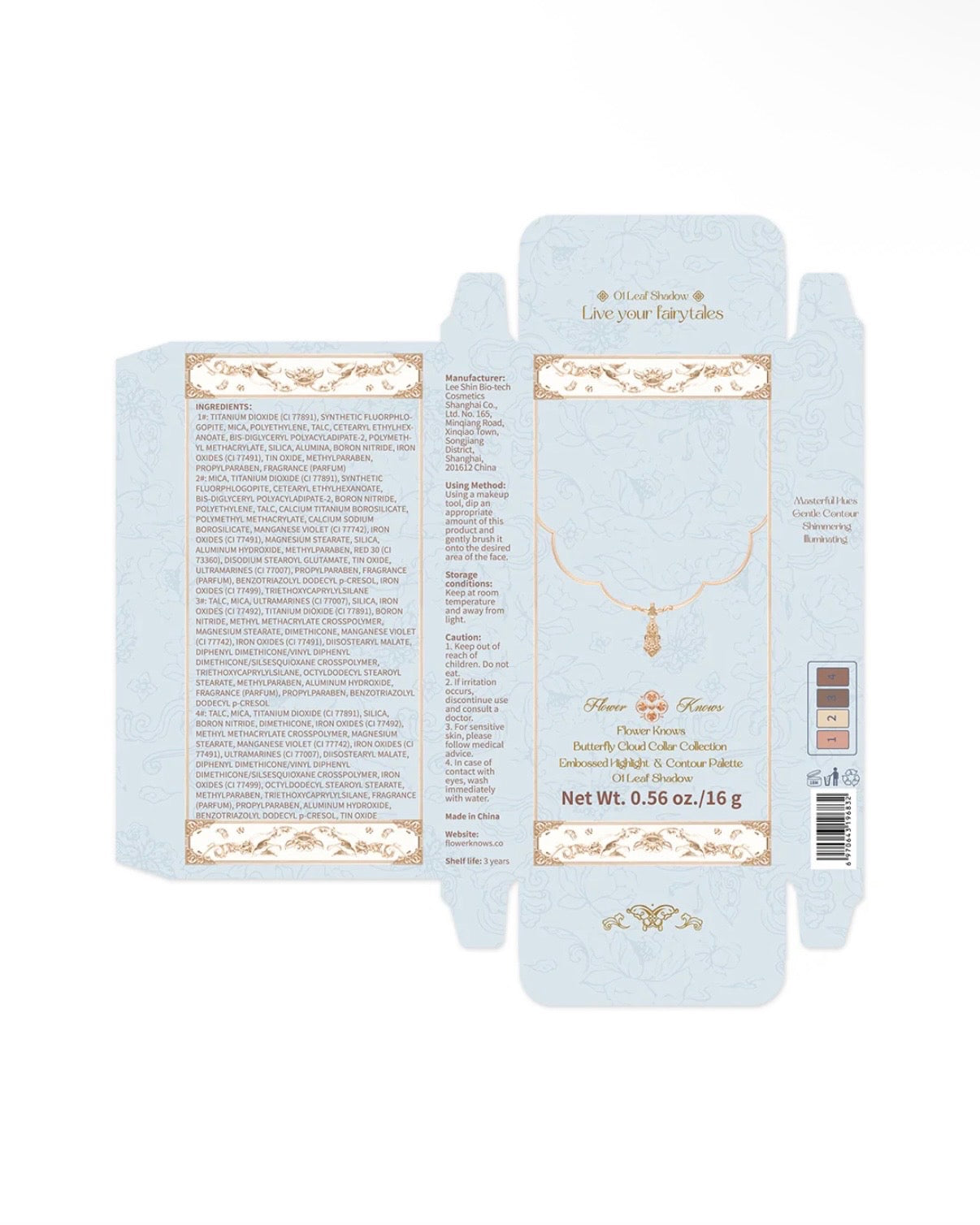 Palette de Contour & Illuminateur Butterfly Cloud Collar – Flower Knows